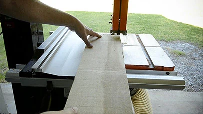 Ripping A Board To Width On A Band Saw