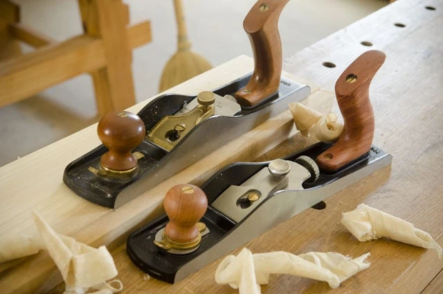 Lie-Nielsen 62 Low Angle Jack Plane Next To Woodriver 62 Low Angle Jack Plane