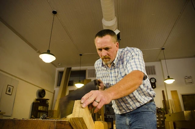 Will Myers Making A Moravian Workbench At The Roy Underhill Woodwright's School