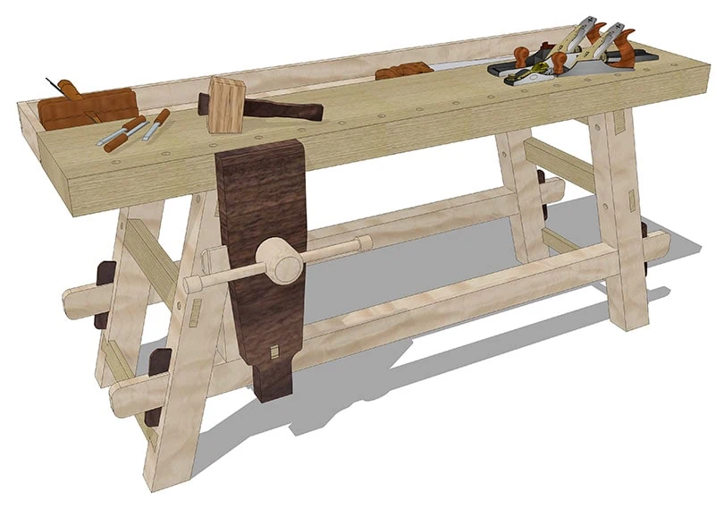 Moravian Workbench Plans For Sale