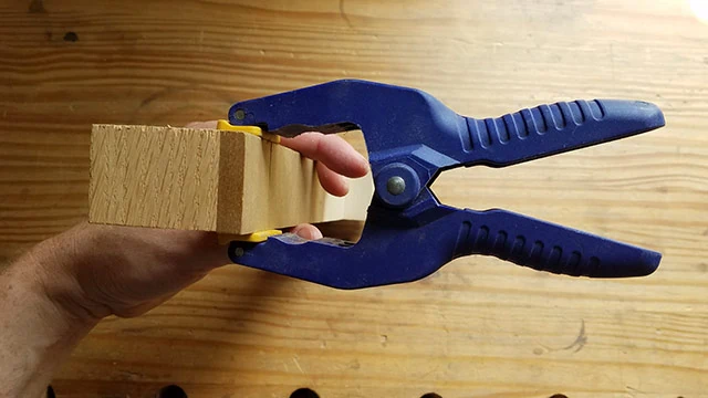 A Spring Clamp, Used For Delicate Clamping, Is A Useful Woodworking Clamp