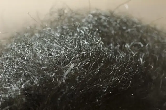 Macro Closeup Photo Of Steel Wool Fibers
