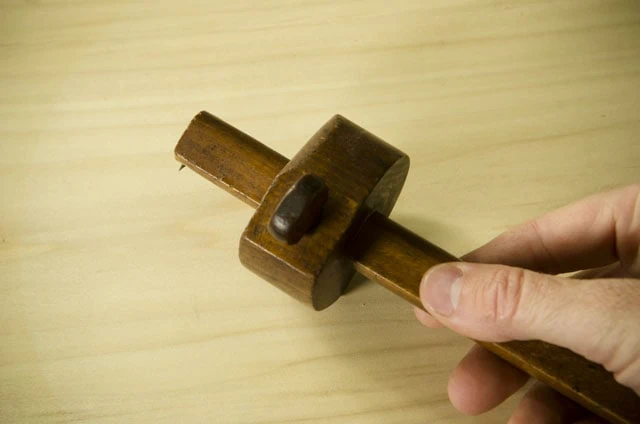 A Single Pin Wooden Antique Marking Gauge