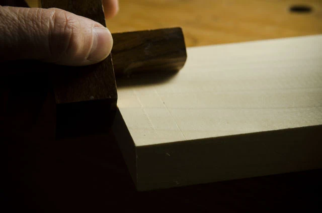 Cutting A Fuzzy Line With A Pin Marking Gauge